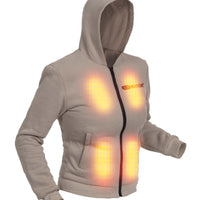 Heated Hoodie - Women | Dual Heating - Beige