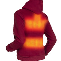 Heated Hoodie - Women | Dual Heating - Burgundy