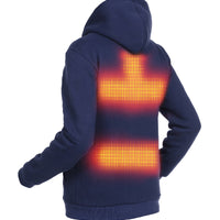 Beheizter Hoodie - Dual Heating | Herren - Navy Blau