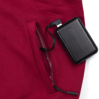 Heated Hoodie - Women | Dual Heating - Burgundy