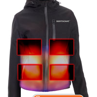 Beheizte Softshell-Jacke - Dual Heating | Damen – USB