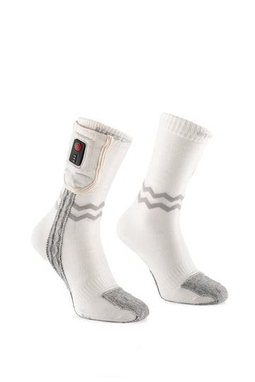 Beheizte Socken – Aerowhite | USB-C – Sport-Edition | Dünn & Strapazierfähig