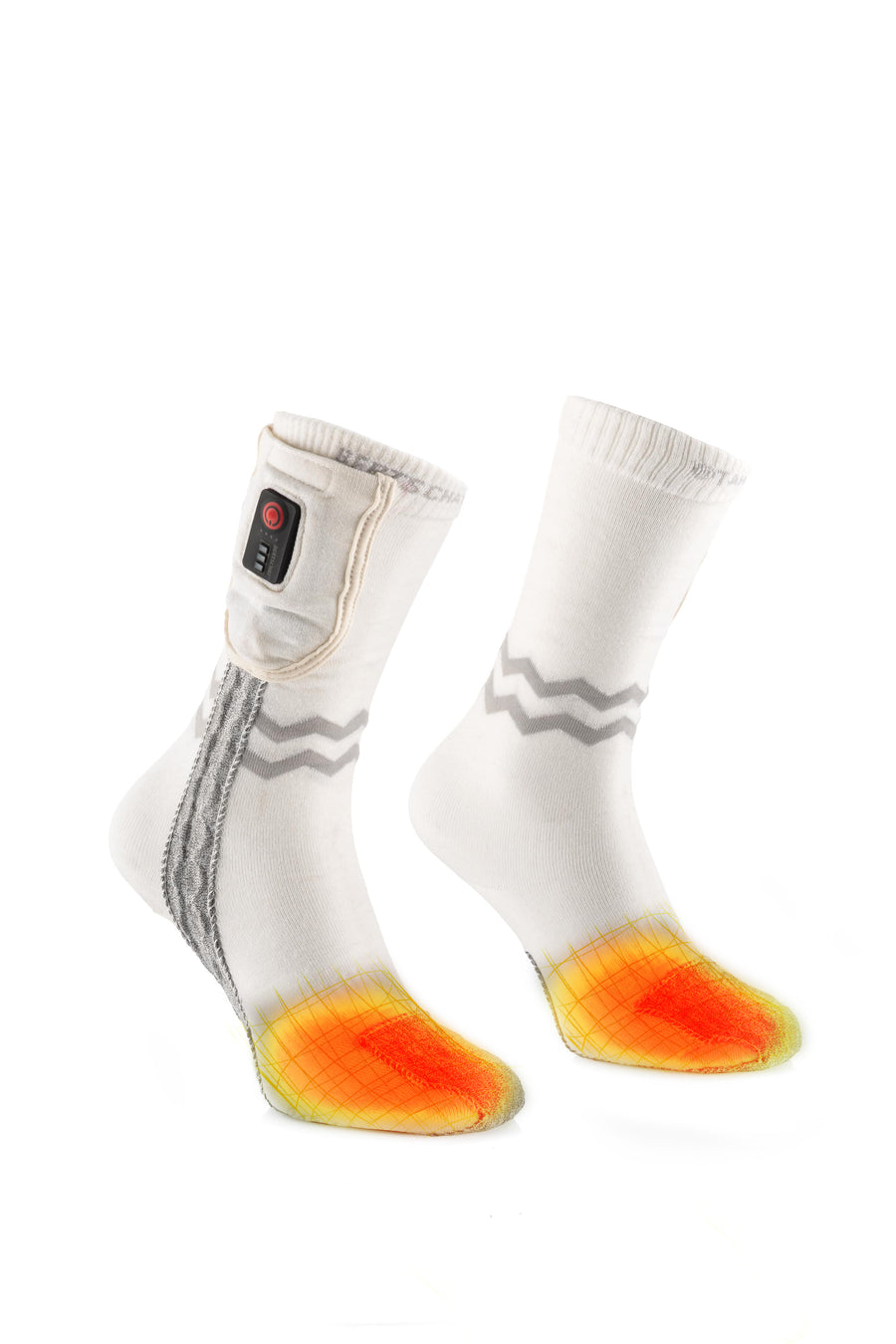 Beheizte Socken – Aerowhite | USB-C – Sport-Edition | Dünn & Strapazierfähig