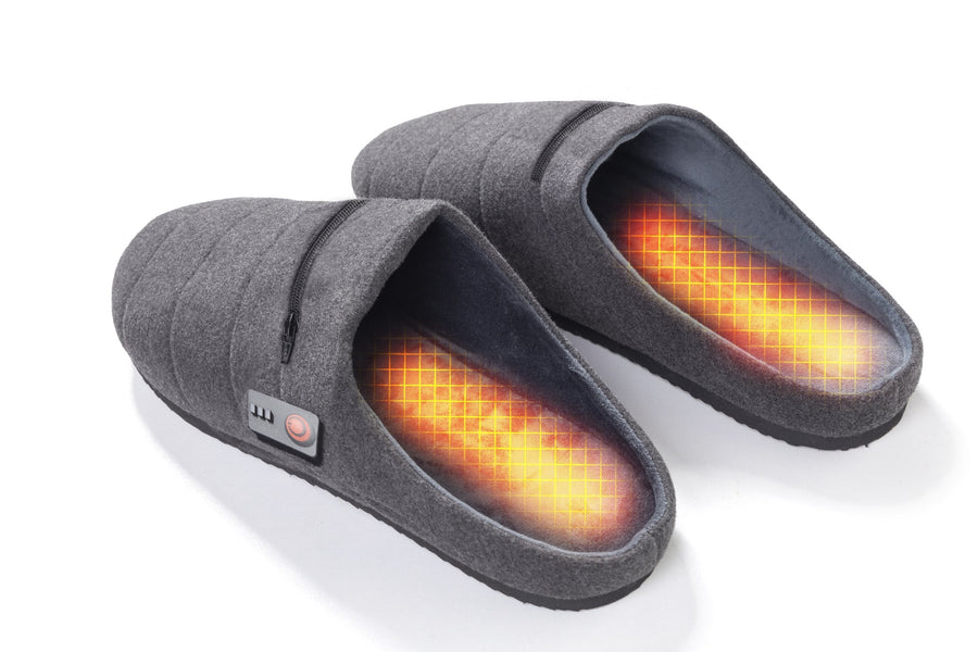 Sharper Image Mens Heated Slipper Socks Size L/XL Christmas Gift Idea | eBay