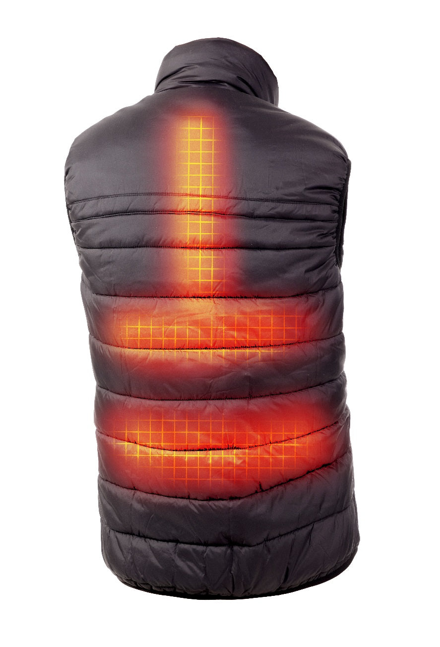 Padded Heated Bodywarmer Women - Dual Heating | USB