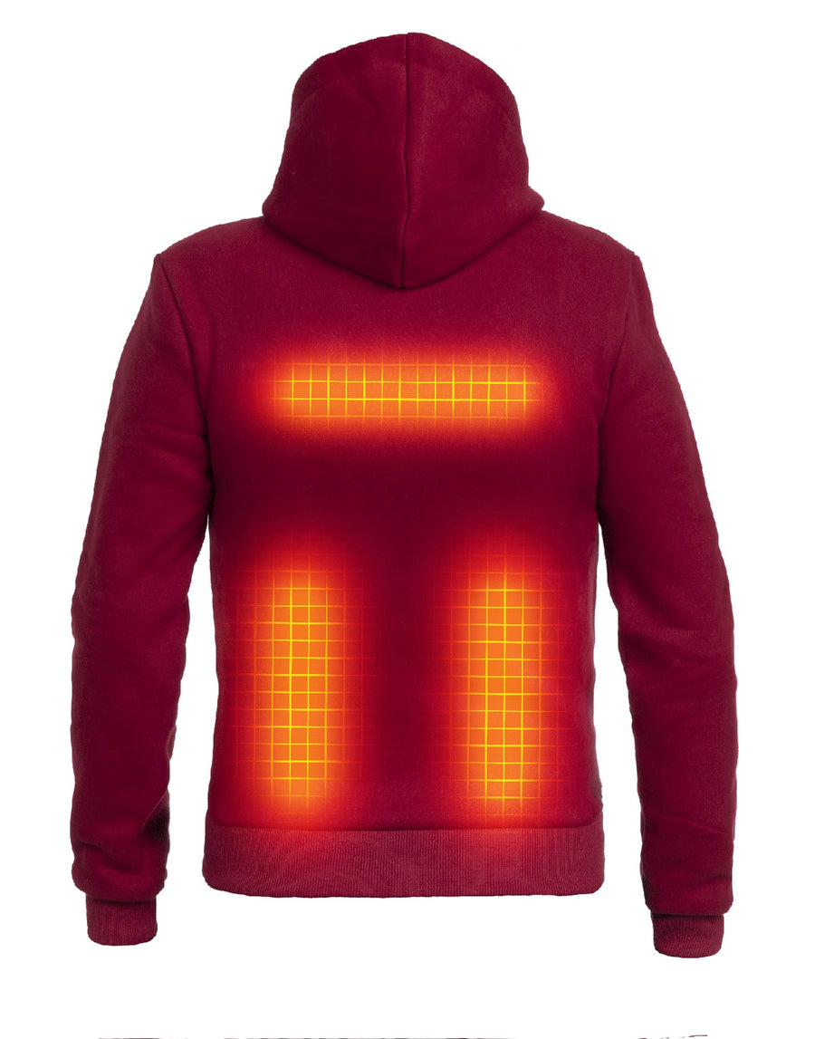 Heated Hoodie PRO |  Women - Burgundy