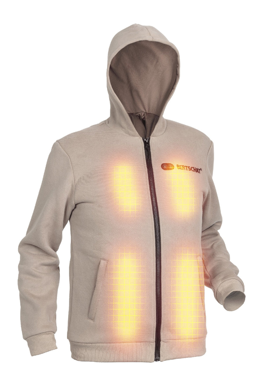 Heated Hoodie - Men | Dual Heating - Beige