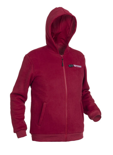 Heated Hoodie - Men | Dual Heating - Burgundy