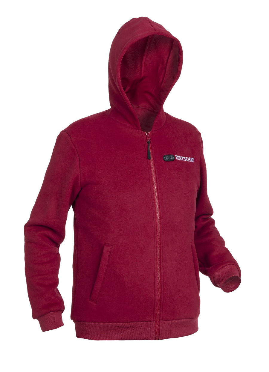 Beheizter Hoodie - Dual Heating | Herren - Burgund