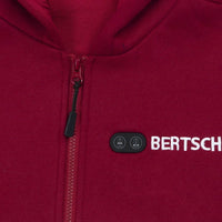 Beheizter Hoodie - Dual Heating | Herren - Burgund